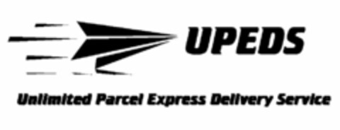 UPEDS UNLIMITED PARCEL EXPRESS DELIVERY SERVICE Logo (USPTO, 03/24/2015)