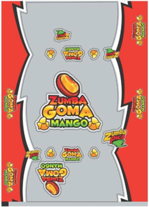 ZUMBA GOMA MANGO ZUMBA PICA Logo (USPTO, 11.06.2015)