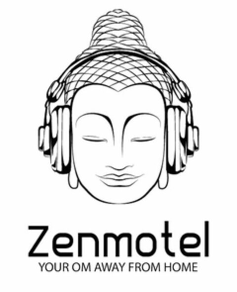 ZENMOTEL YOUR OM AWAY FROM HOME Logo (USPTO, 08/25/2015)