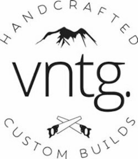 HANDCRAFTED VNTG. CUSTOM BUILDS Logo (USPTO, 12.02.2016)