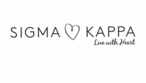 SIGMA KAPPA LIVE WITH HEART Logo (USPTO, 14.03.2016)