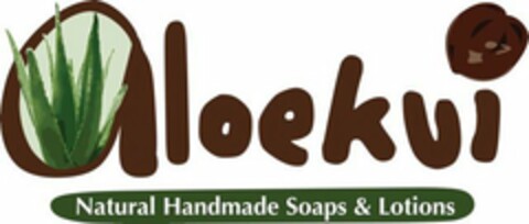 ALOEKUI NATURAL HANDMADE SOAPS & LOTIONS Logo (USPTO, 01/29/2018)