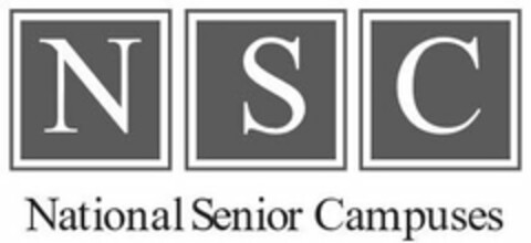 NSC NATIONAL SENIOR CAMPUSES Logo (USPTO, 06/13/2019)