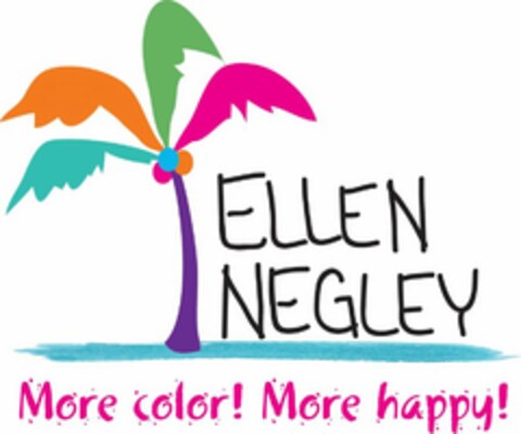 ELLEN NEGLEY MORE COLOR! MORE HAPPY! Logo (USPTO, 07/16/2019)