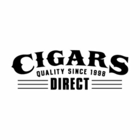 CIGARS DIRECT QUALITY SINCE 1998 Logo (USPTO, 28.05.2020)