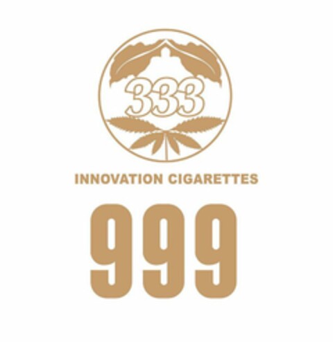 333 INNOVATION CIGARETTES 999 Logo (USPTO, 06/02/2020)