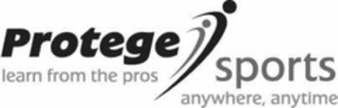 PROTEGE SPORTS LEARN FROM THE PROS ANYWHERE, ANYTIME Logo (USPTO, 03/30/2009)