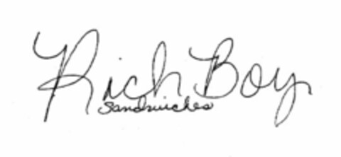 RICH BOY SANDWICHES Logo (USPTO, 29.05.2009)