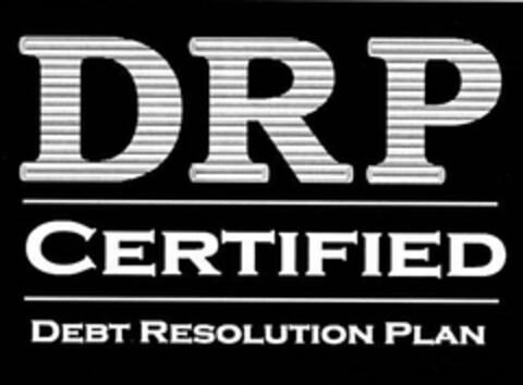 DRP CERTIFIED DEBT RESOLUTION PLAN Logo (USPTO, 23.02.2010)