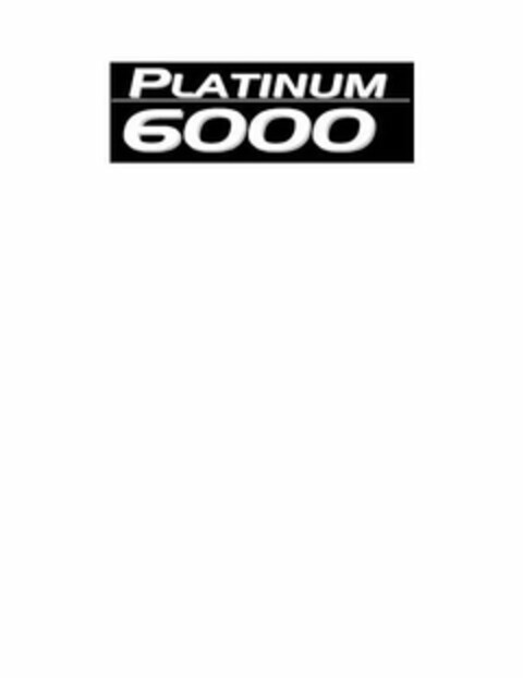 PLATINUM 6000 Logo (USPTO, 01.12.2010)