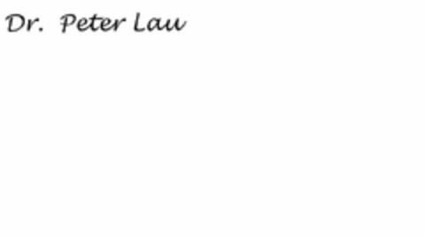 DR. PETER LAU Logo (USPTO, 11/23/2011)