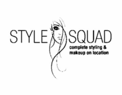 STYLE SQUAD COMPLETE STYLING & MAKEUP ON LOCATION Logo (USPTO, 05/22/2015)