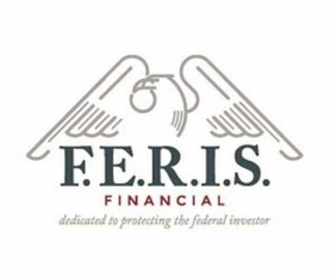 F.E.R.I.S. FINANCIAL DEDICATED TO PROTECTING THE FEDERAL INVESTOR Logo (USPTO, 03/25/2016)