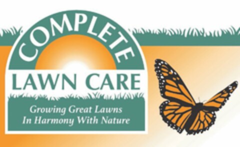 COMPLETE LAWN CARE GROWING GREAT LAWNS IN HARMONY WITH NATURE Logo (USPTO, 02/17/2017)