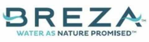 BREZA WATER AS NATURE PROMISED Logo (USPTO, 02/14/2018)