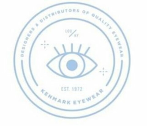 KENMARK EYEWEAR DESIGNERS & DISTRIBUTORS OF QUALITY EYEWEAR EST 1972 LOU / KY Logo (USPTO, 30.05.2018)