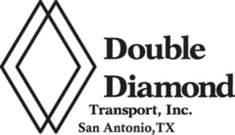 DOUBLE DIAMOND TRANSPORT, INC. SAN ANTONIO, TX Logo (USPTO, 06/27/2018)