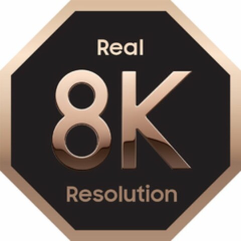 REAL 8K RESOLUTION Logo (USPTO, 08/22/2018)