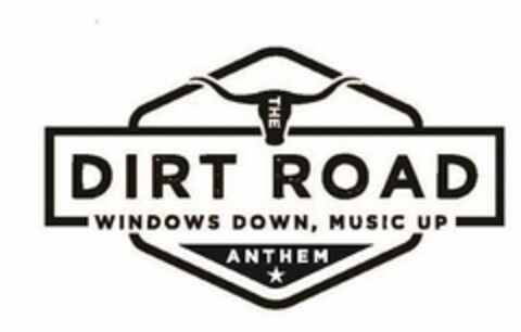 THE DIRT ROAD WINDOWS DOWN, MUSIC UP ANTHEM Logo (USPTO, 10.06.2019)