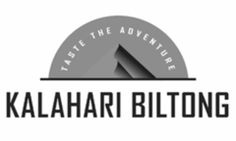 TASTE THE ADVENTURE KALAHARI BILTONG Logo (USPTO, 07/01/2019)