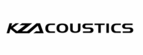KZA COUSTICS Logo (USPTO, 30.09.2019)