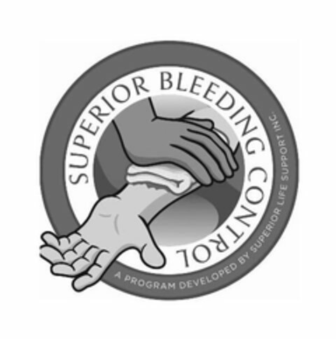 SUPERIOR BLEEDING CONTROL A PROGRAM DEVELOPED BY SUPERIOR LIFE SUPPORT INC. Logo (USPTO, 01/08/2020)