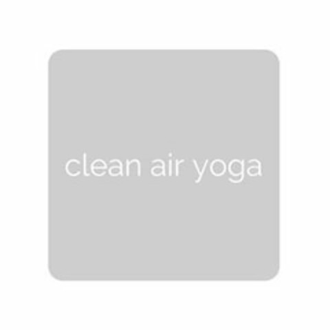 CLEAN AIR YOGA Logo (USPTO, 16.03.2020)