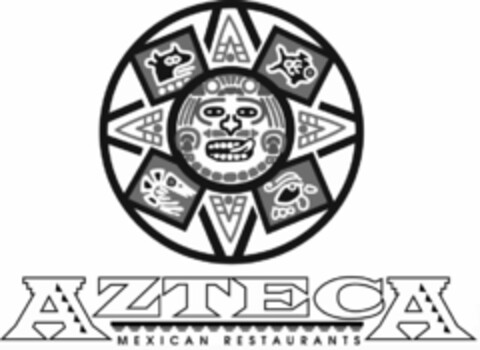 AZTECA MEXICAN RESTAURANTS Logo (USPTO, 05/01/2009)