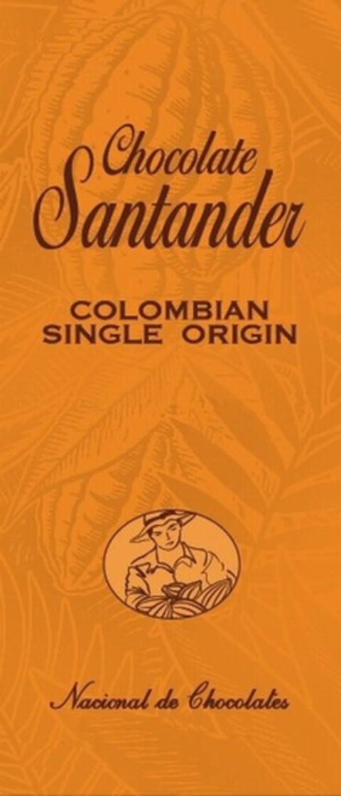 CHOCOLATE SANTANDER COLOMBIAN SINGLE ORIGIN NACIONAL DE CHOCOLATES Logo (USPTO, 10/23/2009)