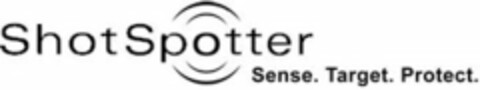 SHOTSPOTTER SENSE. TARGET. PROTECT. Logo (USPTO, 10/30/2009)