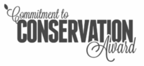 COMMITMENT TO CONSERVATION AWARD Logo (USPTO, 10/30/2012)