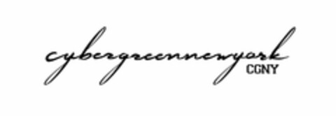 CYBERGREENNEWYORK CGNY Logo (USPTO, 02.09.2014)