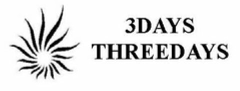 3DAYS THREE DAYS Logo (USPTO, 09.10.2014)