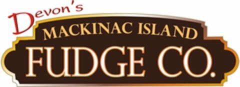 DEVON'S MACKINAC ISLAND FUDGE CO. Logo (USPTO, 07/01/2015)