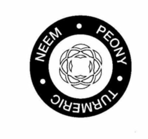 NEEM · PEONY · TURMERIC Logo (USPTO, 09/06/2017)