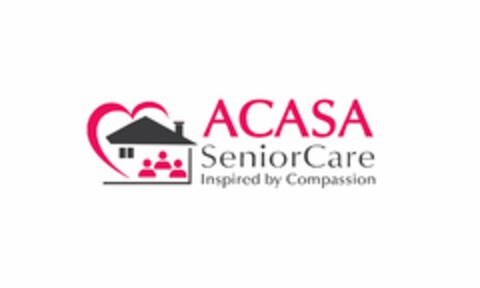 ACASA SENIOR CARE INSPIRED BY COMPASSION Logo (USPTO, 27.09.2017)