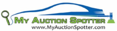 MY AUCTION SPOTTER WWW.MYAUCTIONSPOTTER.COM Logo (USPTO, 03/03/2018)