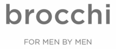 BROCCHI FOR MEN BY MEN Logo (USPTO, 12.03.2018)