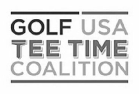 GOLF USA TEE TIME COALITION Logo (USPTO, 06/20/2018)