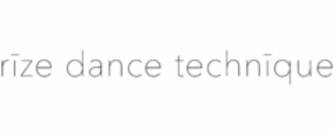 RIZE DANCE TECHNIQUE Logo (USPTO, 10.08.2018)