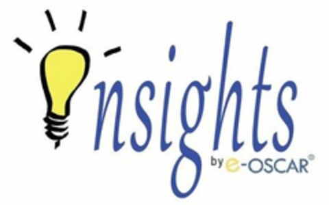 INSIGHTS BY E-OSCAR Logo (USPTO, 05/14/2019)