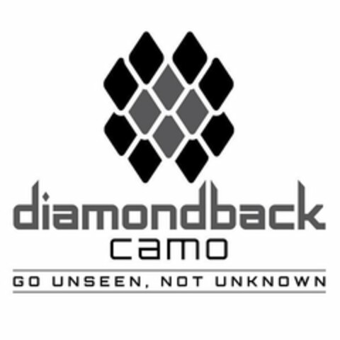 DIAMONDBACK CAMO GO UNSEEN, NOT UNKNOWN Logo (USPTO, 20.01.2020)