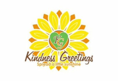 KINDNESS GREETINGS KG SPREAD A LITTLE SUNSHINE Logo (USPTO, 15.09.2020)