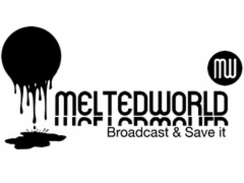 MELTEDWORLD MW BROADCAST & SAVE IT Logo (USPTO, 30.01.2009)