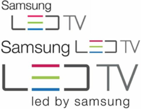 SAMSUNG LED TV SAMSUNG LED TV LED TV LED BY SAMSUNG Logo (USPTO, 03.11.2009)