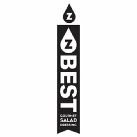 Z Z BEST GOURMET SALAD DRESSING Logo (USPTO, 25.06.2010)