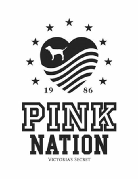 1986 PINK NATION VICTORIA'S SECRET Logo (USPTO, 29.07.2010)