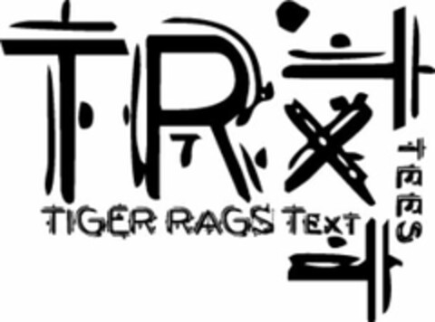 TR TXT TEES TIGER RAGS TEXT Logo (USPTO, 08.07.2011)