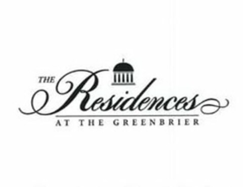 THE RESIDENCES AT THE GREENBRIER Logo (USPTO, 10/10/2011)