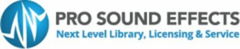 PRO SOUND EFFECTS NEXT LEVEL LIBRARY, LICENSING & SERVICE Logo (USPTO, 31.05.2012)